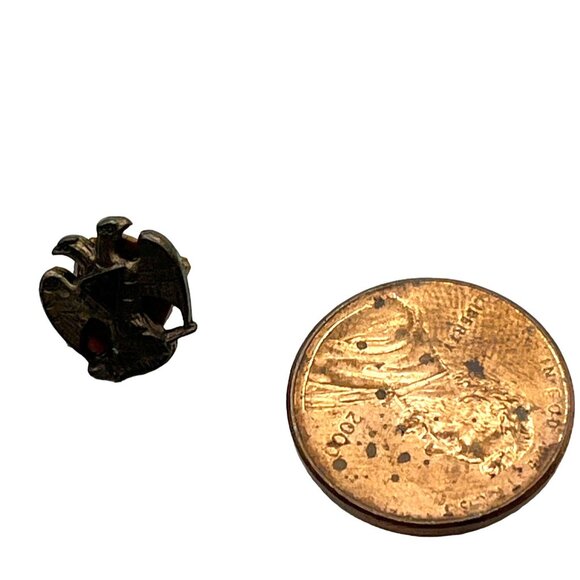 Vintage Double Eagle Pin Intricate Design Collectible Small Brooch Antique Finis - Picture 2 of 4